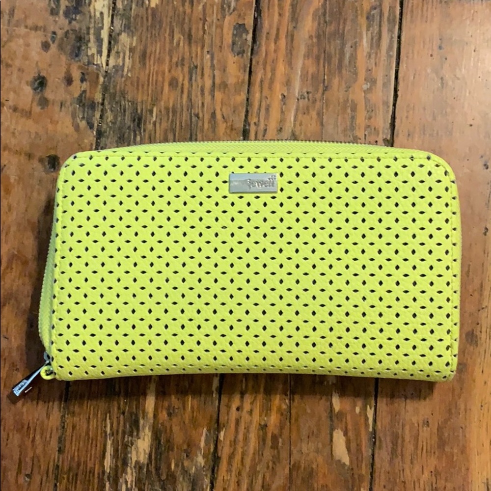 Bright yellow large wallet/clutch